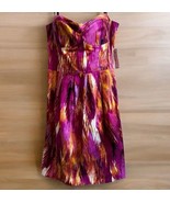 Bisou Bisou Michele Bohbot Dress Size 12 Magenta Orange NWT - €25,04 EUR