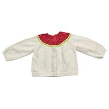 Gymboree Baby Girls 9-12 MWhite Cotton Sweet Watermelon Cardigan Sweater... - $29.70
