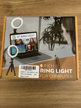 6” Ring Light for Computer 11 Brightness Level &amp; 3 Light Modes Small Ring Light - £25.00 GBP