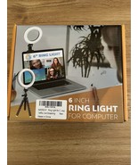 6” Ring Light for Computer 11 Brightness Level &amp; 3 Light Modes Small Rin... - $43.80 CAD