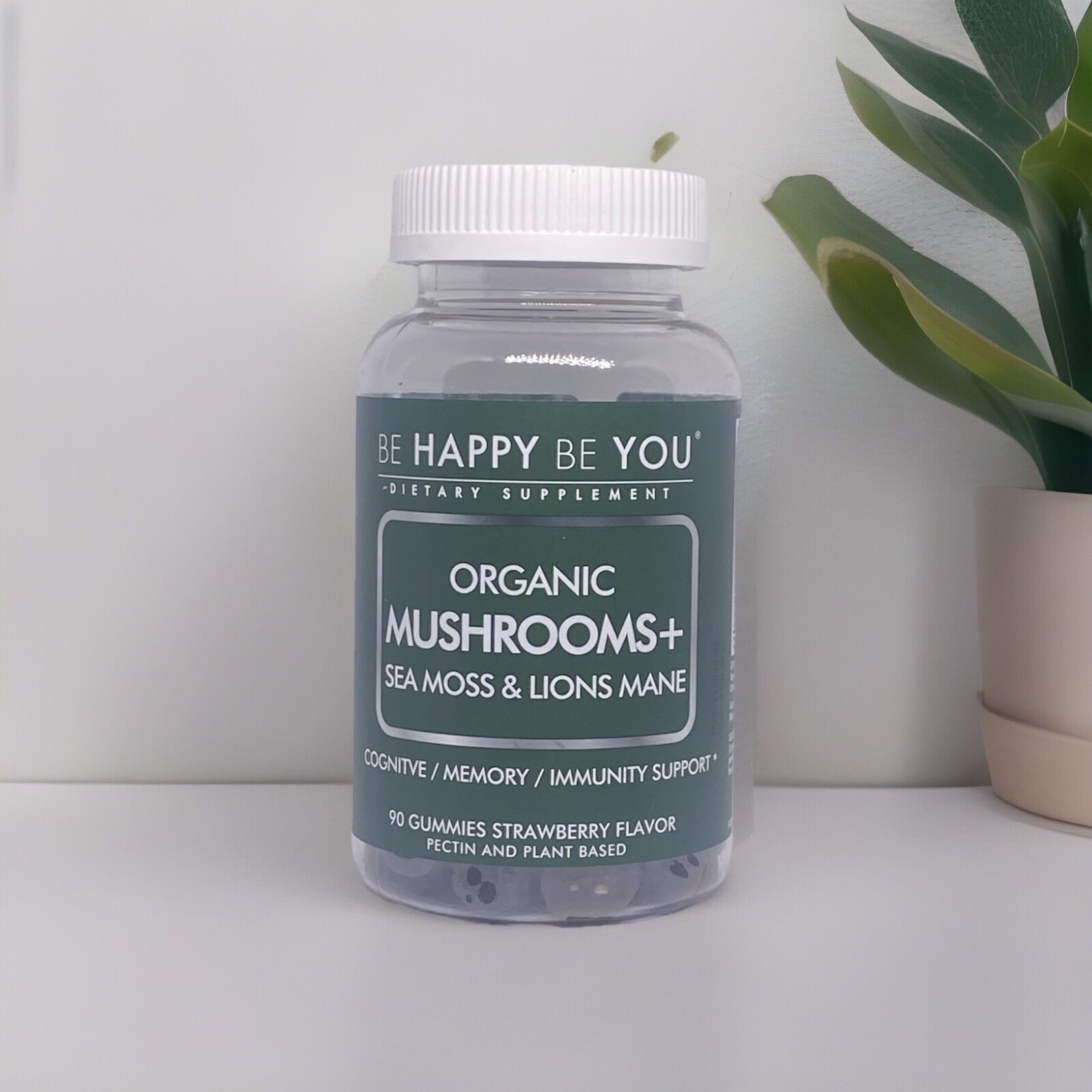 Be Happy Be You Organic Mushrooms + Sea Miss &amp; Lions Mane 90ct - $25.49