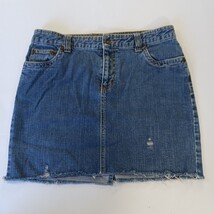 Canyon River Blues RN#15099 Women's Denim Pencil Frayed Skirt Size 6 (30×15) image 9