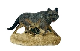 Wolf Figurine Franklin Mint Wildlife Preservation Sculpture 1987 vtg Trust Canis - £31.61 GBP