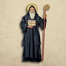 Saint Benedict  3&#39; Wall Plaque, New - £62.29 GBP