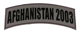 Afghanistan 2003 TAB Desert ACU TAN Rocker Patch - Veteran Owned Business. - £4.39 GBP
