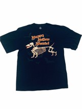 M Happy Hallow Weenie Glow In Dark  Halloween T-Shirt Dashund 38-40 EUC - £14.55 GBP