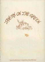 Tavern on the Green Brunch Menu 1980 New York City Central Park at W 67t... - £37.98 GBP