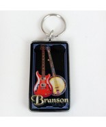 Vintage Branson, Mo. Electric Guitar &amp; Banjo Plastic Keychain - $10.40