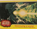 Vintage Star Wars Trading Card Yellow 1977 #160 Destroying A World - $2.48