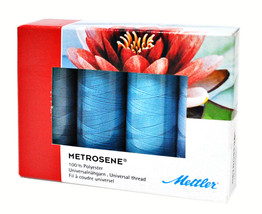 Mettler Metrosene 4 Spool Thread Set Ocean - £12.47 GBP