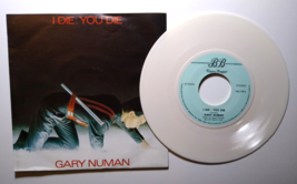 Gary Numan I Die You Die 7&quot; Vinyl Record Netherlands RARE White Color 19... - $175.50