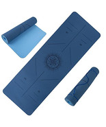 Yoga Mat with Alignment Marks - Lightweight Exercise Mat with Carry Stra... - $1,666.45 MXN