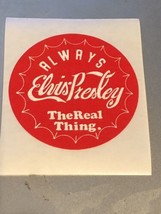 Elvis Presley Sticker Elvis Always The Real Thing Red - £1.56 GBP