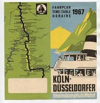 Rhinetrip Steamship Brochure Germany 1967 Koln Dusseldorfer Rheindampfsc... - $17.82