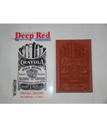 Rubber Stamps - Deep Red CLING STAMPS - CRAYOLA CRAYONS - $10.94 CAD