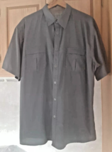 Kuhl Button Shirt Mens XXL Gray Eluxur S/S Pockets Hiking Lightweight U3 - $14.17