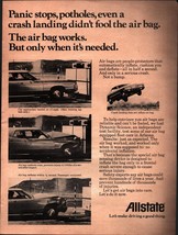 Vintage 1972 Allstate Insurance Original Print Ad  - Today’s Air Bag d8 - £19.31 GBP
