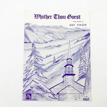 Whither Thou Goest Sheet Music Guy Singer 1954 Vintage - $148.28 MXN