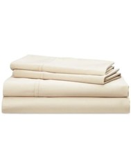 Ralph Lauren Spencer Solid Sateen 4pc King Sheet Set Flax Nip $220 - £95.00 GBP