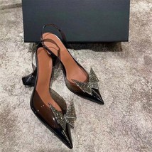 XPAY Transparent PVC Women Sandals New Women Shoe Butterfly Crystal Decor Zapato - £38.32 GBP
