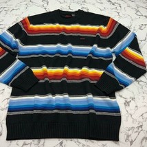 Men&#39;s Enyce Black Multicolor Crewneck Sweater - $125.00