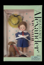 Madame Alexander Madeline Doll &amp; Dog In Original Box W/ Hat 8&quot; ( NOS ) - £96.84 GBP