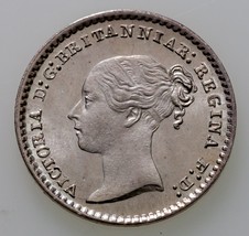 1871 Great Britain Penny Silver Coin KM 727 Prooflike - $98.01
