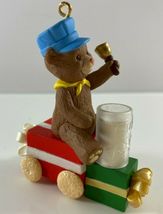 Hallmark Christmas Ornament Keepsake 1999 Milk &#39;n&#39; Cookies Express Bear ... - £6.41 GBP