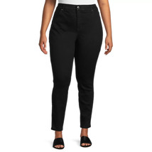 Terra &amp; Sky Women&#39;s Plus Size Skinny Jeans, 29” Inseam - Black - Size 20W - $19.99