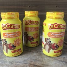 (3) Lil Critters Kids Calcium + Vitamin D3 190 Gummies Each Exp 3/24 - £14.78 GBP