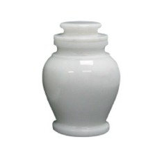 Small/Keepsake 15 Cubic Inch Serenity Antique White Marble Funeral Cremation Urn - £102.81 GBP