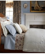 Ralph Lauren Islesboro Embroidered 3P King Duvet Cover Shams Set Cream $... - $654.69 CAD
