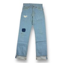Vintage 50s Selvedge Denim Jeans Foremost PENNEYS Sz 29x33 Repaired Rock... - £157.48 GBP