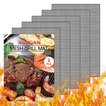 Grill Mesh Mat - Set Of 5 Non Stick Bbq Grill Mats, Heavy Duty, Reusable Grillin - £23.56 GBP