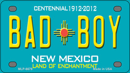 Bad Boy New Mexico Teal Novelty Mini Metal License Plate Tag - $14.95