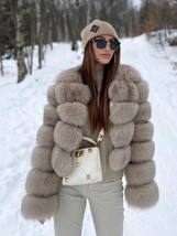 Womens Winter Warm Cropped Faux Fox Fur Coat - $94.95+