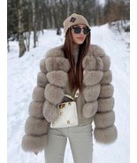 Womens Winter Warm Cropped Faux Fox Fur Coat - $94.95 - $96.35