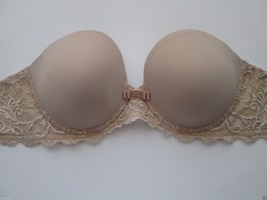 Simone Perele 12M300 Celeste Strapless Plunge UW Bra Beige 30F UPC94 MSRP $89  - £18.29 GBP