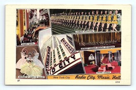 Postcard New York Radio City Music Hall, Rockettes, Grand Foyer, Corps De Ballet - £5.45 GBP