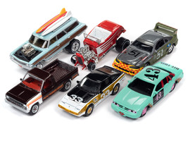 Street Freaks 2023 Set B of 6 Cars Release 1 1/64 Diecast Cars Johnny Lightning - £54.60 GBP