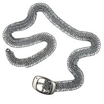 Brutalist Industrial VTG Heavy-Duty Chainmail Belt - Steel &quot;NY&quot; Swagger ... - $74.25
