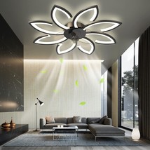 Xcoicoer 35&quot; Ceiling Fans With Lights And Remote, Modern Bladeless Ceiling Fan - £130.33 GBP