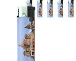 Famous Landmarks D6 Lighters Set of 5 Electronic Refillable Saint Basil&#39;... - $15.79