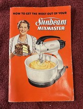 Vintage SUNBEAM MIXMASTER Instructions and Recipe Booklet Red Cover 1950 - $8.90