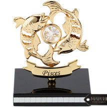 Matashi 24K Gold Plated Zodiac Astrological Sign Pisces Tabletop Figurine - $27.95