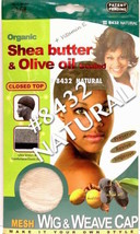 Qfitt Olive Oil Treated Closed Top Mesh Wig &amp; Weave Cap Natural Color #8432 - £1.60 GBP