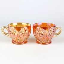 Imperial Four Seventy Four Marigold Carnival Punch Cups Set 2, Antique M... - $20.00