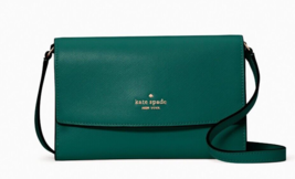 New Kate Spade Perry Leather Crossbody Deep Jade with Dust bag - £75.89 GBP