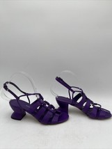 Women’s Salvatore Ferragamo Sirmio Leather Sandal Purple Size 7C - £240.50 GBP