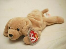 Ty Original Beanie Baby Fetch Puppy Dog Beanbag Plush Toy Swing &amp; Tush T... - $9.89